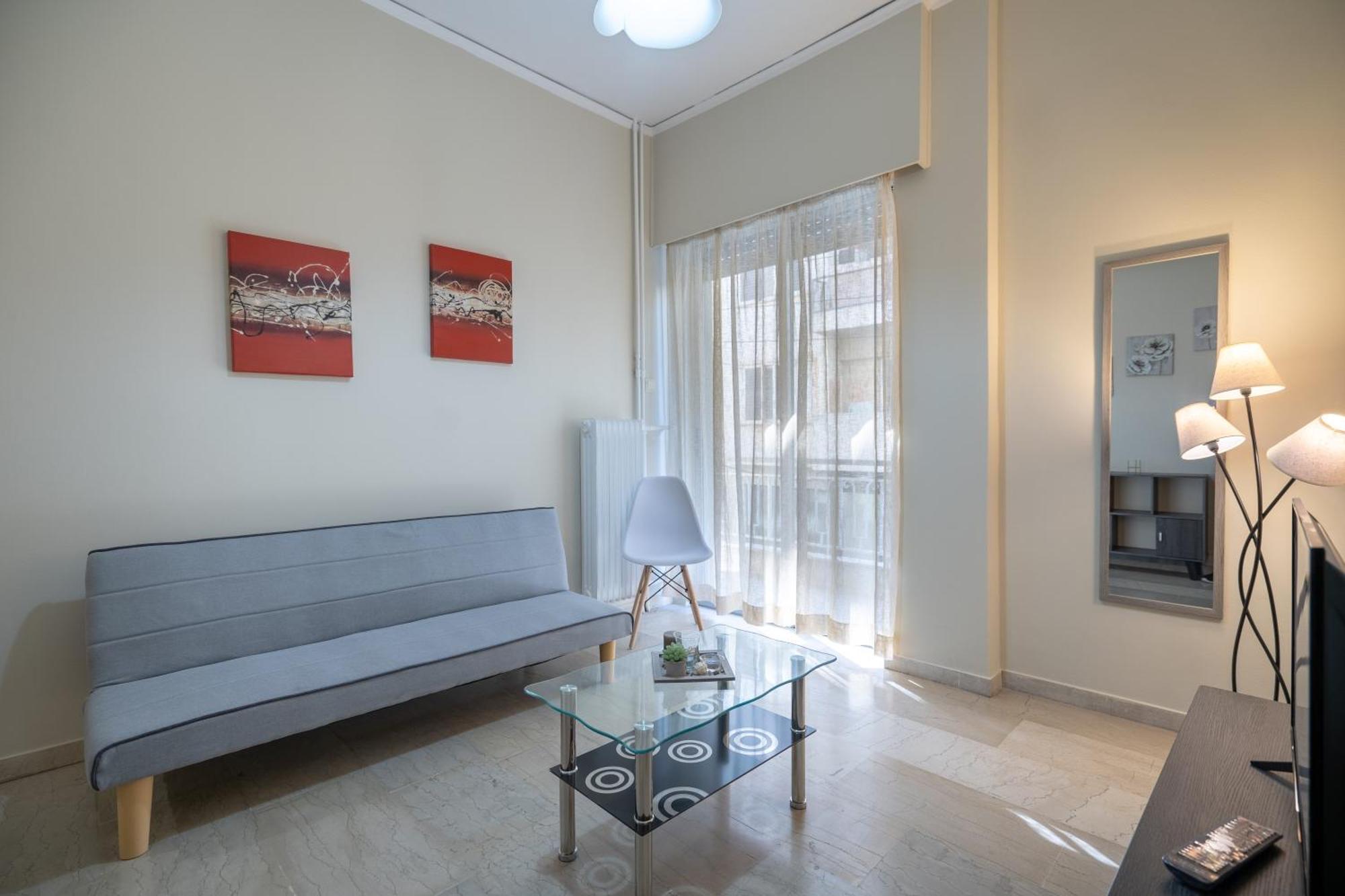 Neos Kosmos Metro St 1 Bedrm 3 Pers Flat By Mps * Athens
